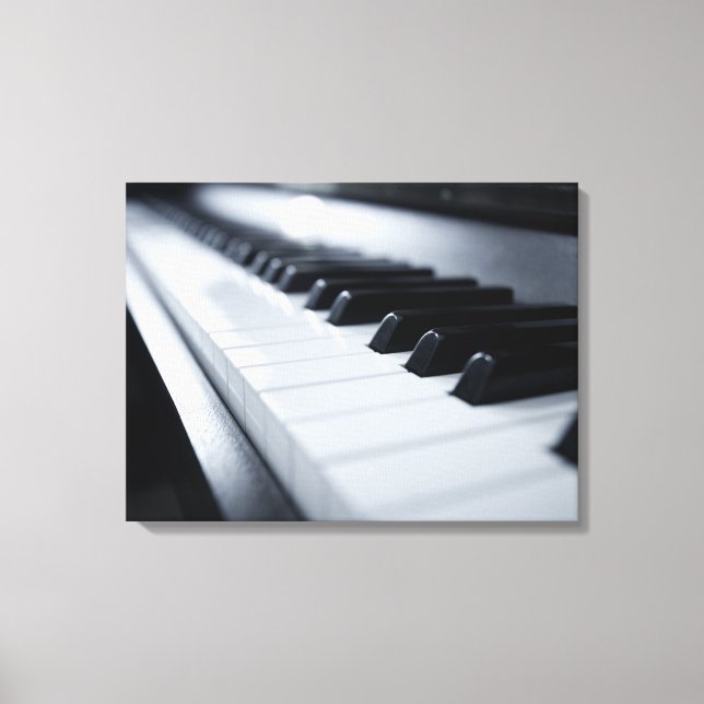 Lienzo Teclas de piano detalladas 2 (Anverso)