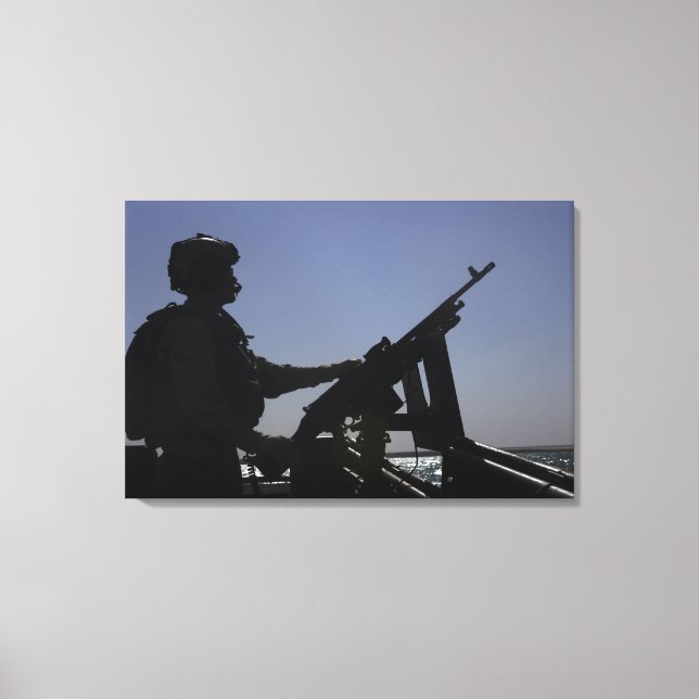 Lienzo Técnico armado con ametralladora M240 en Irak (Anverso)