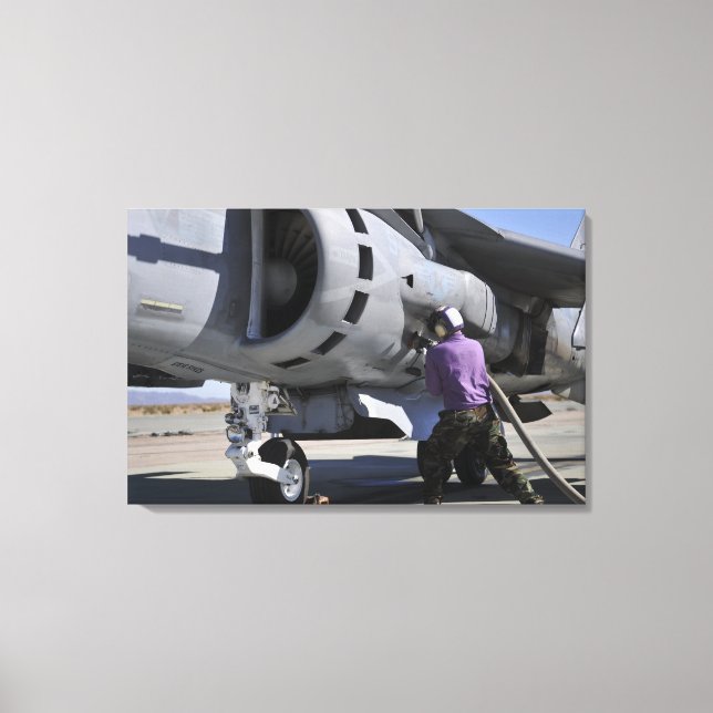 Lienzo Técnico de combustible de aviación adjunta una lín (Anverso)