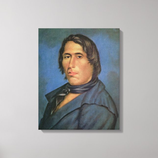 Lienzo Tecumseh (1768-1813) (aceite sobre lienzo) (Anverso)