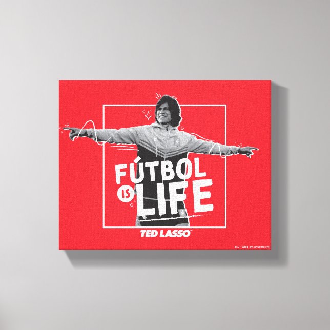 Lienzo Ted Lasso | Dani Rojas Fútbol is Life (Anverso)