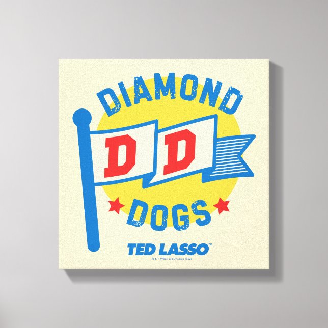 Lienzo Ted Lasso | Diamond Dogs Pennant Graphic (Anverso)