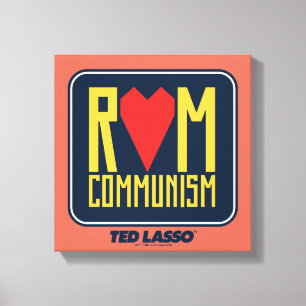 Lienzo Ted Lasso   Gráfico del Comunismo Rom