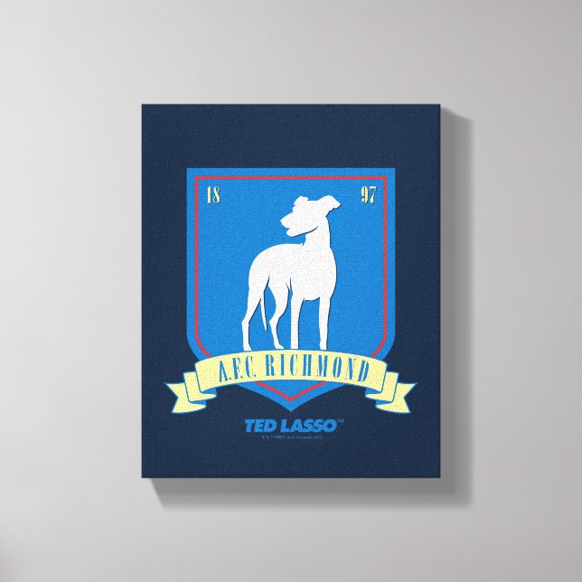 Lienzo Ted Lasso | Logo del equipo AFC Richmond (Anverso)