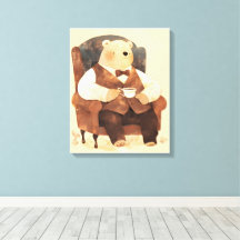 Teddy Bear Vantage Poster Art Nursery Wall Art