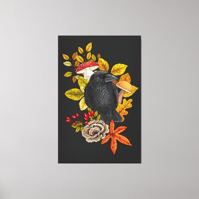 Lienzo Tejido de otoño (Anverso)