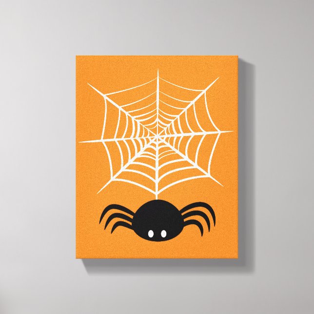 Lienzo Telaraña de Halloween  (Anverso)