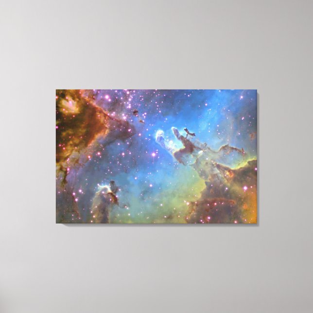 Lienzo TELESCOPE HUBBLE "Nebulosa Águila" EN CANVAS (Anverso)