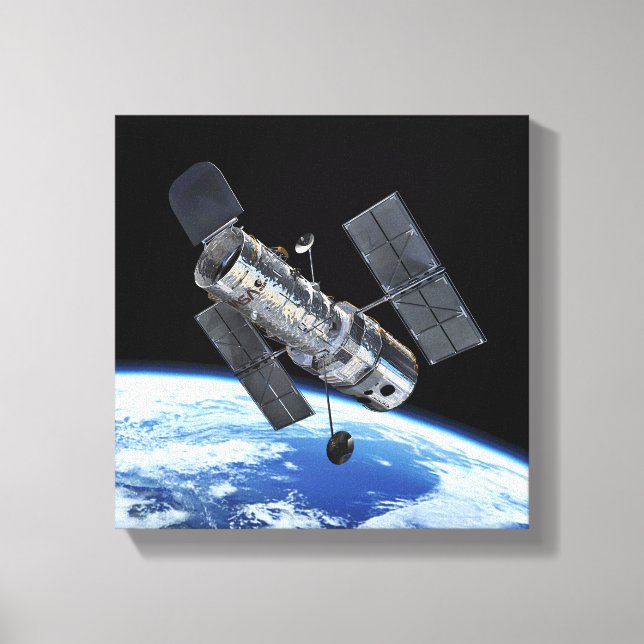 Lienzo Telescopio Espacial Hubble en órbita terrestre Fot (Anverso)