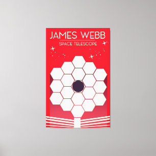Lienzo telescopio espacial james webb,