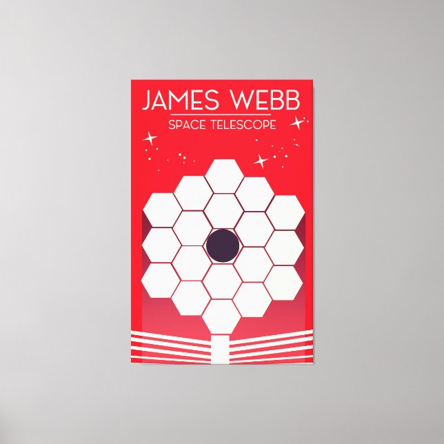 Lienzo telescopio espacial james webb, (Anverso)
