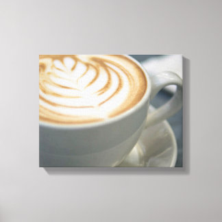 Lienzo Tema Del Café, Los Tentadores Granos De Cappuccino