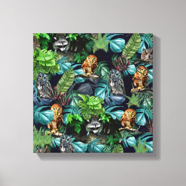 Lienzo Temas de celebración de fiestas nocturnos (Anverso)