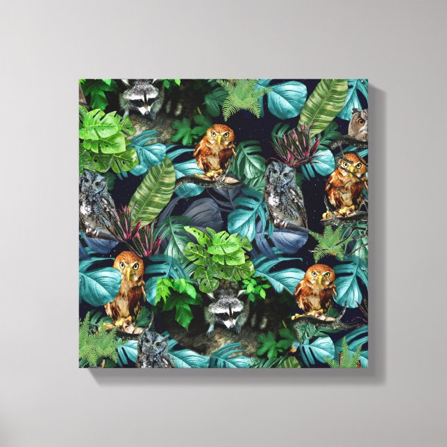 Lienzo Temas de celebración de fiestas nocturnos (Anverso)