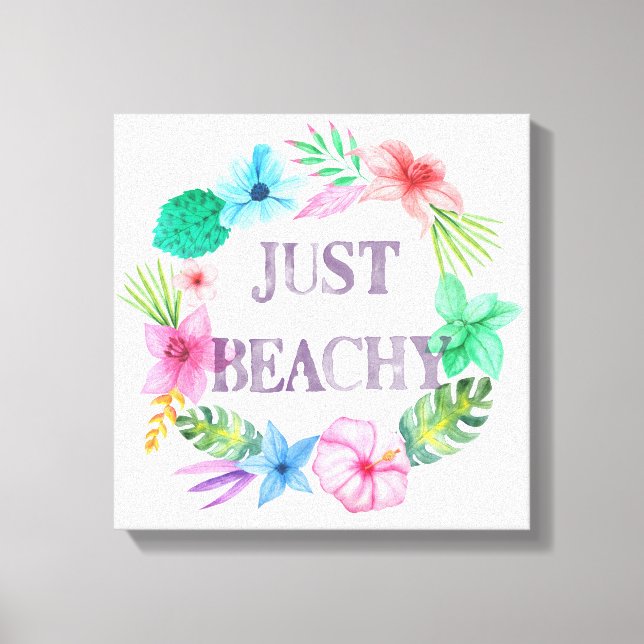 Lienzo temático tropical para casa de playa en Flo (Anverso)
