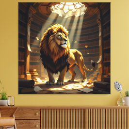 Lienzo Tempel des Wissens – Die ewige Bibliothek