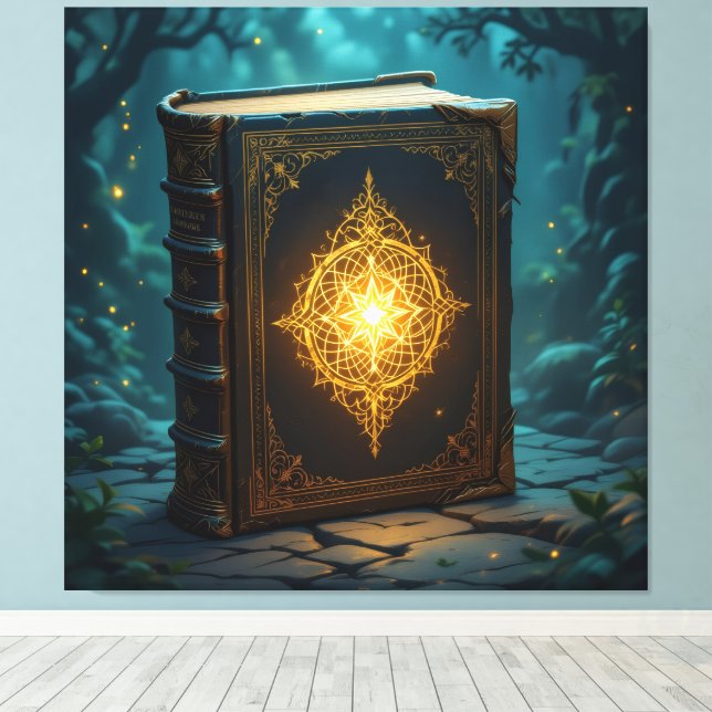 Lienzo Tempel des Wissens – Die ewige Bibliothek   (Insitu (piso de madera))