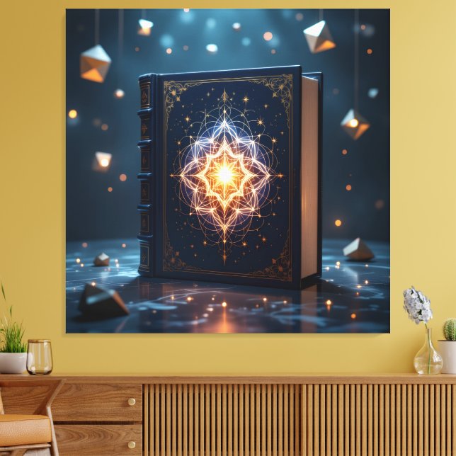 Lienzo Tempel des Wissens – Die ewige Bibliothek   (Insitu (Sala de estar))