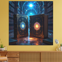 Lienzo Tempel des Wissens – Die ewige Bibliothek