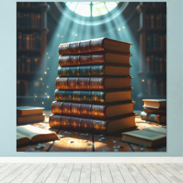 Lienzo Tempel des Wissens – Die ewige Bibliothek  