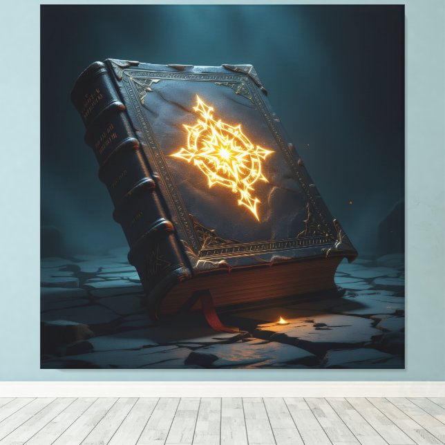 Lienzo Tempel des Wissens – Die ewige Bibliothek   (Insitu (piso de madera))