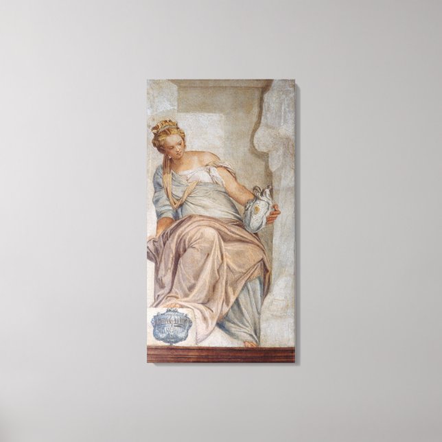 Lienzo Temperatura, de la pared de la sacristía (fresco) (Anverso)