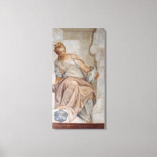 Lienzo Templanza, de la pared de la sacristía (fresco)
