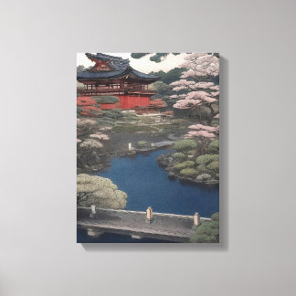 Lienzo Temple on the river - Japan