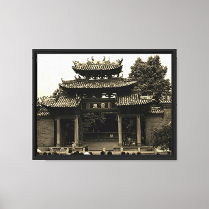Lienzo Templo ancestral Foshan de la provincia de Cantón,