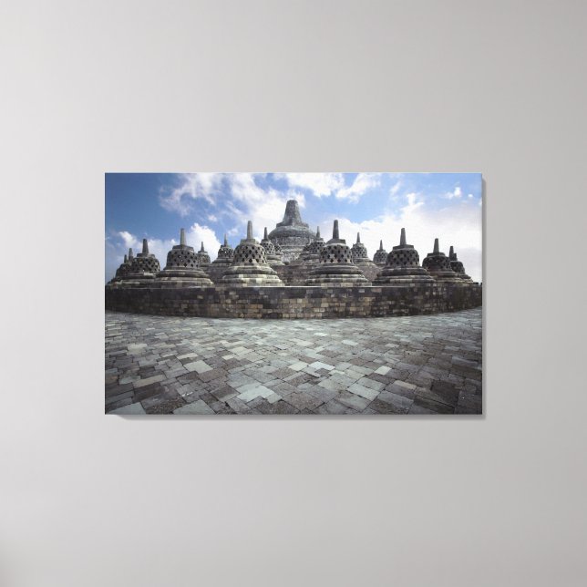 Lienzo Templo Borobudur (Anverso)