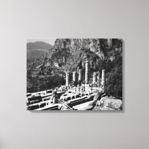 Lienzo Templo de Delphi Apolo en Grecia
