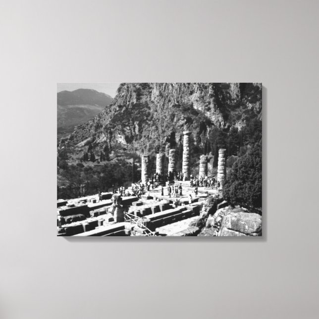 Lienzo Templo de Delphi Apolo en Grecia (Anverso)