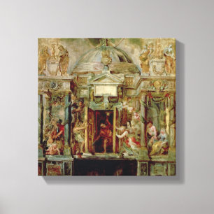 Lienzo Templo de Jano, 1630s