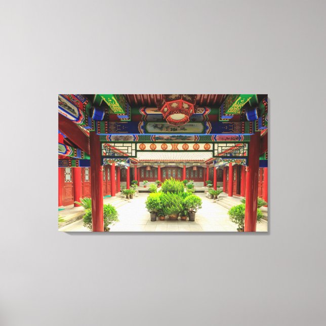 Lienzo Templo del Ganso Salvaje Pequeño, China (Anverso)