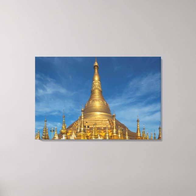 Lienzo Templo del Stupa Dorado (Anverso)