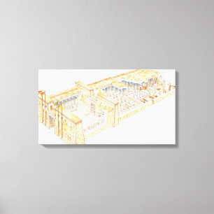 Lienzo Templo egipcio