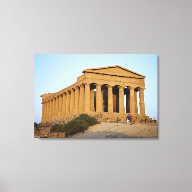 Lienzo Templo griego (Anverso)
