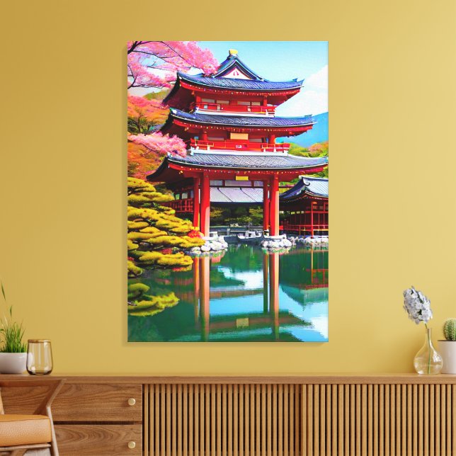 Lienzo Templo japonés (Insitu (Sala de estar))