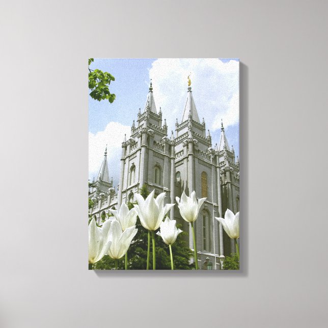 Lienzo Templo LDS de Salt Lake City (Anverso)