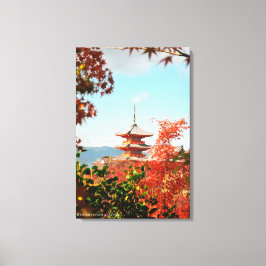 Lienzo Templo Santuario Kiyomizudera Otoño Viaje Japón