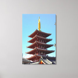 Lienzo Templo Sensoji Asakusa Japón Paisaje Viaje