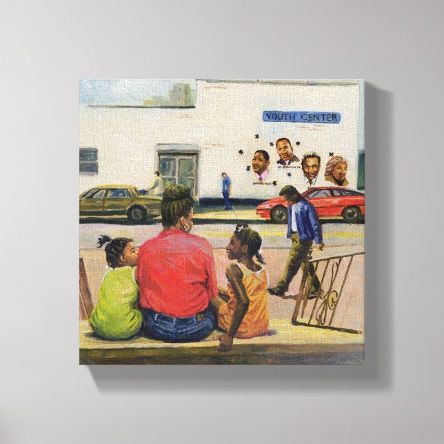 Lienzo Temporada 2000 de la ciudad de verano (Anverso)