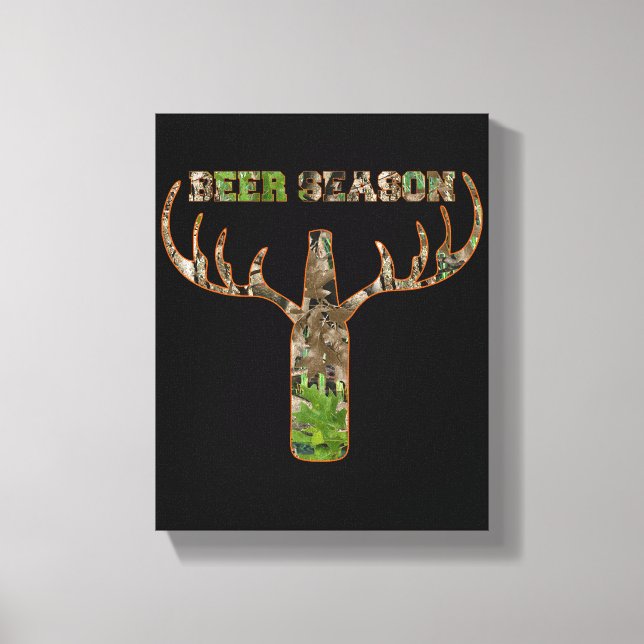 Lienzo Temporada De Caza De Cervezas Regalo De Temporada  (Anverso)