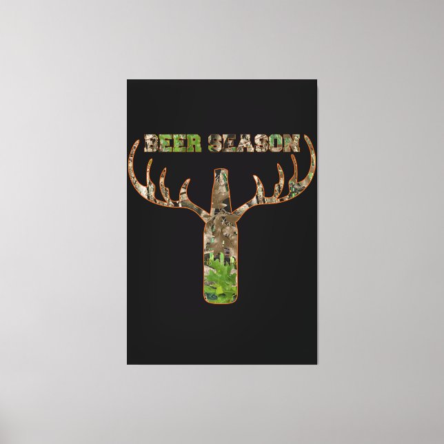 Lienzo Temporada De Caza De Cervezas Regalo De Temporada  (Anverso)