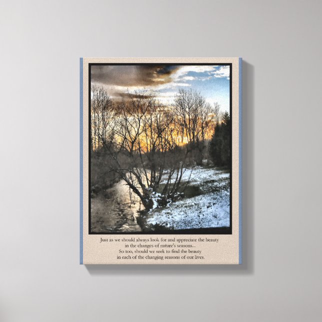 Lienzo Temporadas de nuestras vidas Inspiradoras (Anverso)