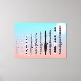 Lienzo Ten Cat's Geometric Pattern 