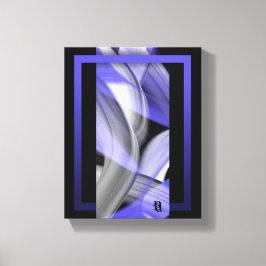 Lienzo Tendencia de la luna de lavanda de 8 x 10" Resumen
