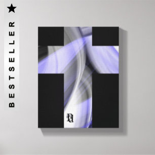 Lienzo Tendencia de la luna de lavanda de 8 x 10" Resumen