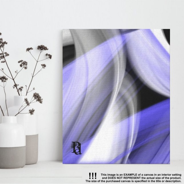 Lienzo Tendencia de la luna de lavanda de 8 x 10" Resumen (Subido por el creador)