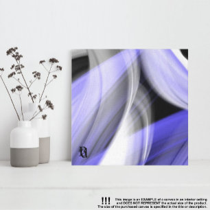 Lienzo Tendencia de la Luna de Lavender de 8 x 8" Resumen